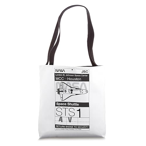 NASA JSC Security Badge Tote Bag - 16 inches