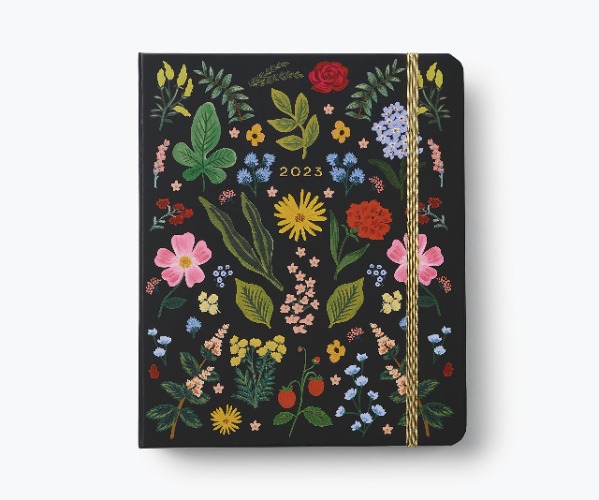 Rifle Paper Co - 2023 17-Month Covered Binder Planner - Botanical