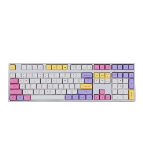 EPOMAKER Ice Cream 136 Keys XDA PBT Dye Sublimation Keycaps Set for Mechanical Keyboard, Compatible with Cherry Gateron Kailh Otemu MX Switch (XDA Profile, Ice Cream)