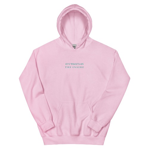 On The Inside | Unisex Hoodie - Light Pink / S