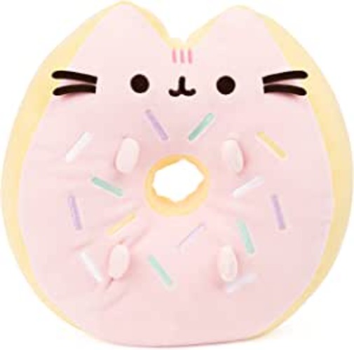 GUND Sprinkle Donut Pusheen Squishy Plush Stuffed Animal Cat, Pink and Mint, 12”