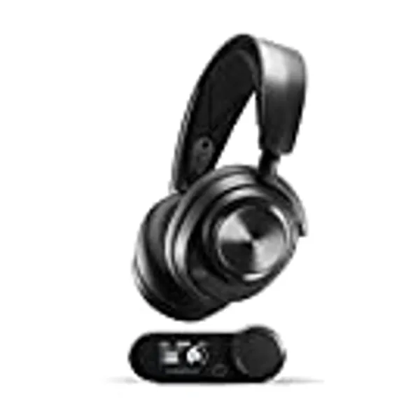 SteelSeries Arctis Nova Pro Wireless Multi-System Gaming Headset - Premium Hi-Fi Drivers - Active Noise Cancellation - Infinity Power System - ClearCast Gen 2 Mic - PC, PS5, PS4, Switch, Mobile