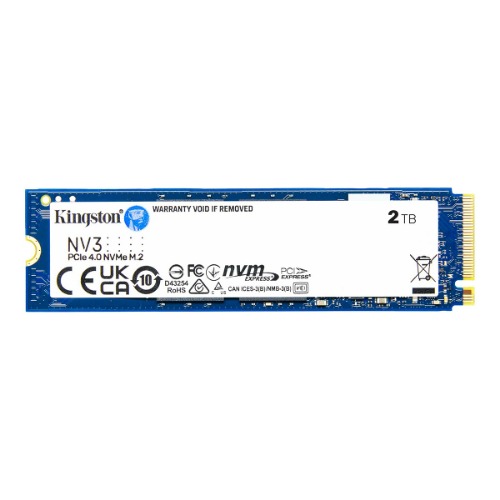 Kingston NV3 M.2 2280 PCIe 4.0 NVMe SSD (500GB, 1TB, 2TB) | 2TB (SNV3S/2000G)