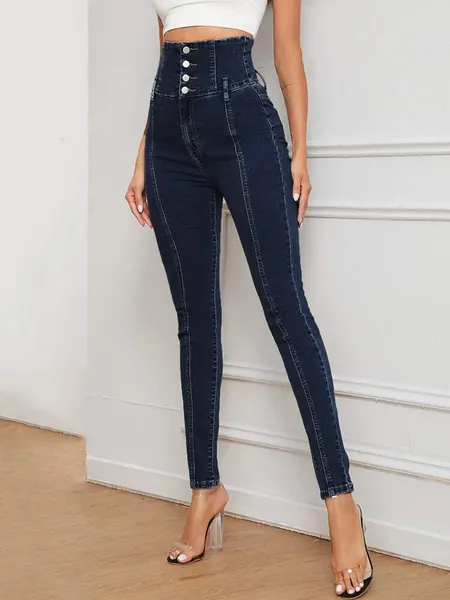 Super High Waist Skinny Jeans