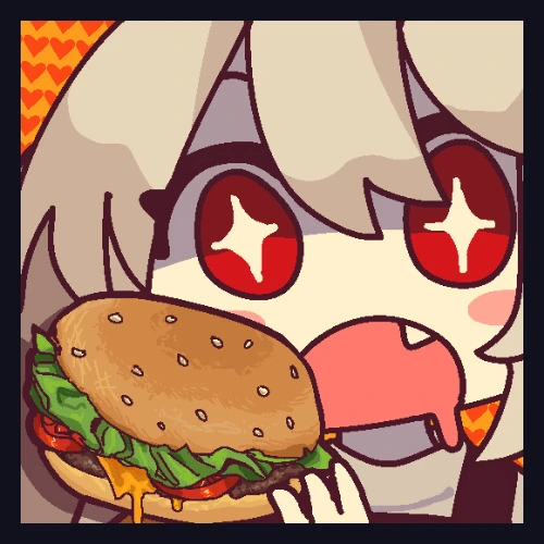 I will eat a burger