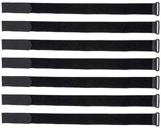 VELCRO Brand 91836 VELSTRAP Cinch Straps with Buckle, Pack of 25, 12 in x 1 in, Black - 12 in x 1 in - Cinch Straps