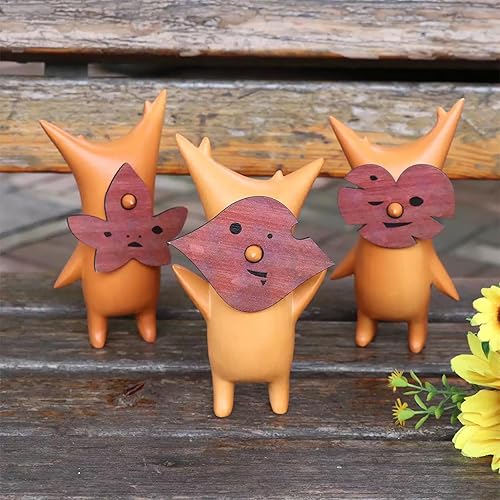 CYSNATU Korok Resin Statue, Game Figure Cute Model Gift for Fans (3 Pcs) - 3 Pcs
