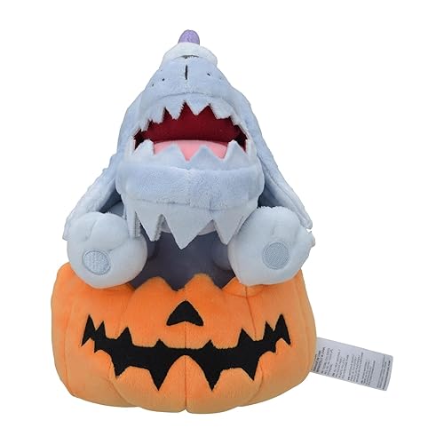 Pokemon Center: Pokemon Tricks & Treats 2023: Greavard Wearing Houndstone Pumpkin Plush - 8 ¾ in.