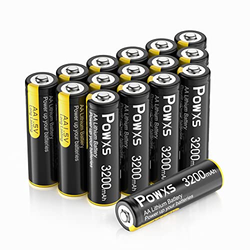 Outdoor AA Lithium Batteries, 16 Pack