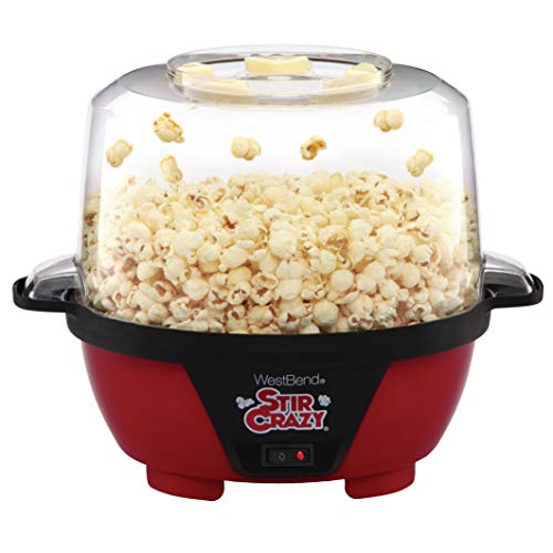 West Bend Electric Hot Oil Popcorn Popper Machine with Stirring Rod