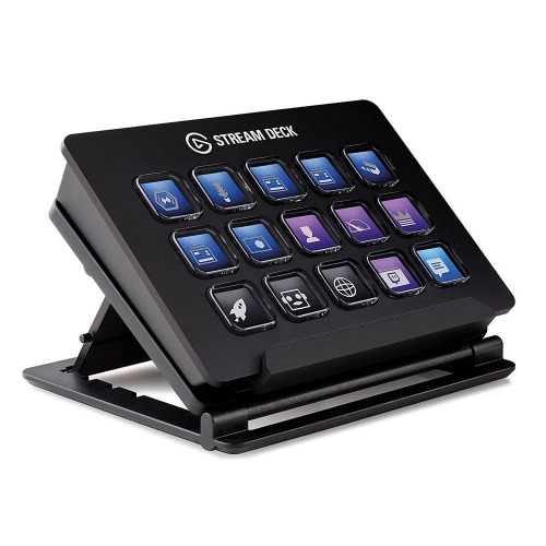 Elgato Stream Deck – Custom A 15 Pack of LCD Key with Live Content Create Controller (Authorized Distributor, 1 Year Manufacturer Warranty) - 15 Keys (Classic) Stream Deck Single