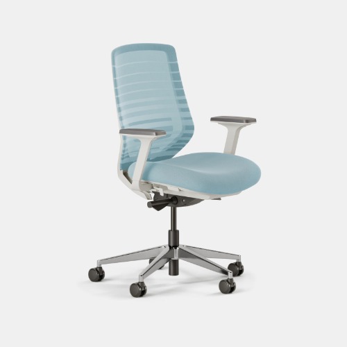 Ergonomic Chair - Light Blue / White / Standard