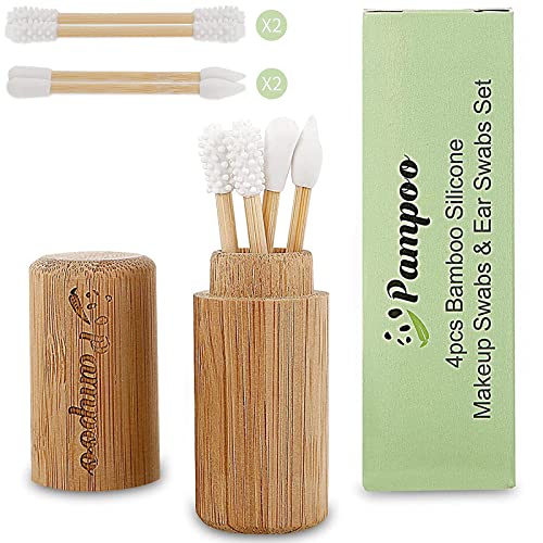 Pampoo 4PCS Reusable Qtips