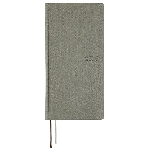 Hobonichi Techo 2025 Weeks MEGA [English/Tall and Slim Size/January Start/Planner] Colors: Smoke Gray - gray