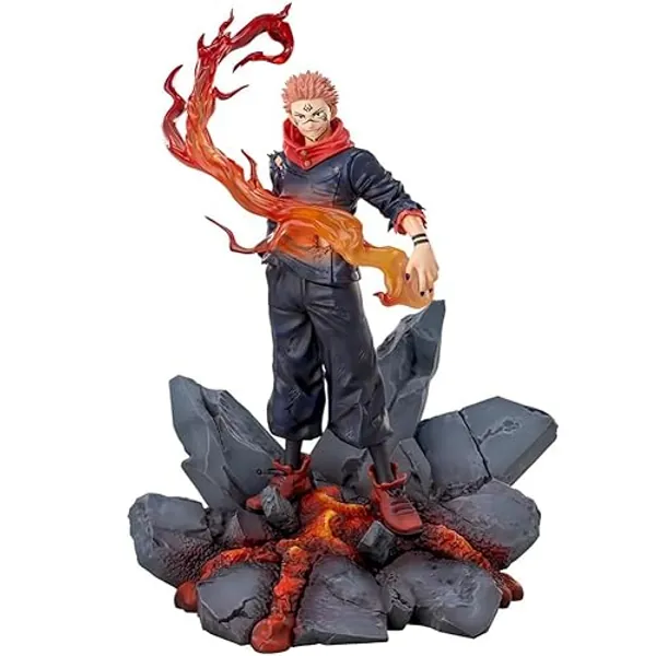 QAHEART JJK Figure Itadori Yuji Figure Ryomen Sukuna Figure Model Statue Fushiguro Toji Desktop Ornaments - 9.06in/23cm - Ryomen Sukuna