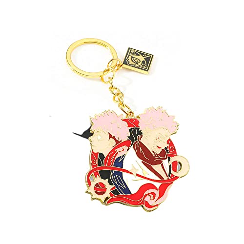 Anime Jujutsu Kaisen Acrylic Keychain Pendant Bag Keyring Charm Key Chain Ring - Itadori Yuji and Ryomen Sukuna