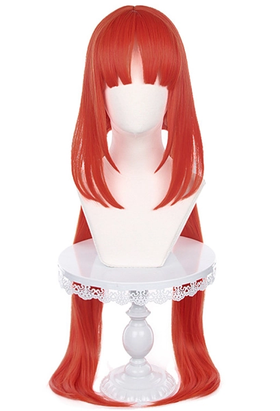 Genshin Impact Nilou Cosplay Wig Red Long Pigtail