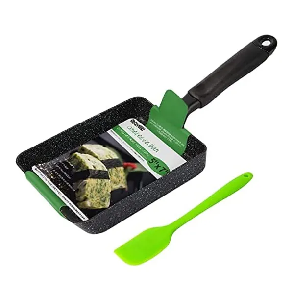 
                            MyLifeUNIT Tamagoyaki Pan, Japanese Omelette Pan Nonstick, Square Egg Pan 7 x 5 inches, Black
                        