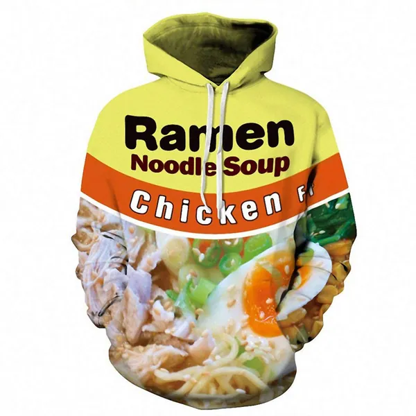 Ramen Chicken Soup Hoodie- Chicken Hoodie Large
