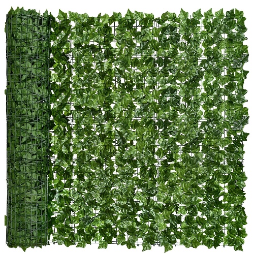 DearHouse Artificial Faux Ivy Hedge Privacy Fence Wall Screen, Leaf and Vine Decoration for Outdoor Garden Home Decor, (157.5 * 59inch) - 157.5*59inch