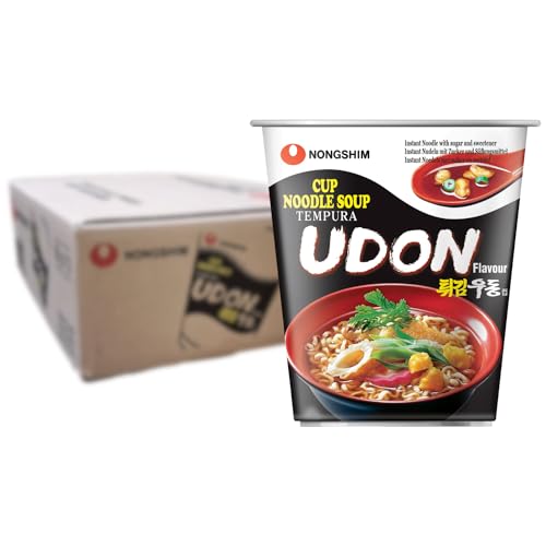 Nongshim Tempura Udon Cup Noodle Soup (Pack of 12)