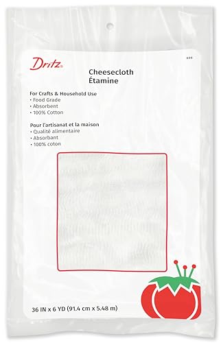 Dritz 606 Cheesecloth, Food Grade #10, 36-Inch x 6-Yards , White - 1