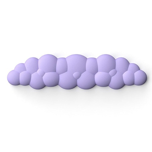 Puffy Cloud Pastel Wrist Rest - Long Purple