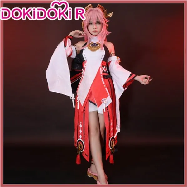 DokiDoki-R Game Genshin Impact Yae Miko Cosplay Costume