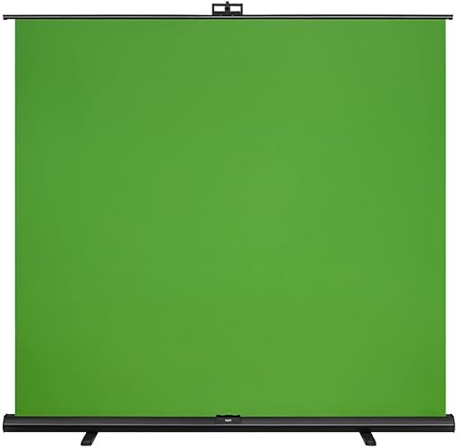 Elgato Green Screen XL - Extra Wide 79x72 Chroma Key Panel, Wrinkle-Resistant Fabric for Background Removal for Streaming, Video Conferencing, on Instagram, YouTube, TikTok, Zoom, Teams, OBS - Green Screen - Collapsible XL (200 x 182 cm)