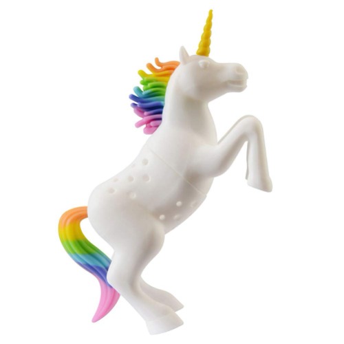 Tovip 1Pcs Unicorn Shape Tea Strainer Kitchen Supplies Non-toxic Resuable Silicone Tea Infuser Tea Bag Teapot… - 