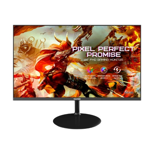 Viotek GFV24CB 24 Inch 165Hz Gaming Monitor (Supports 144hz) 1920 x 1080p FHD High Color 4000:1 Contrast 98% sRGB VA Panel Display Near Bezelless Frame GSYNC, FreeSync, DisplayPort, HDMI, VESA