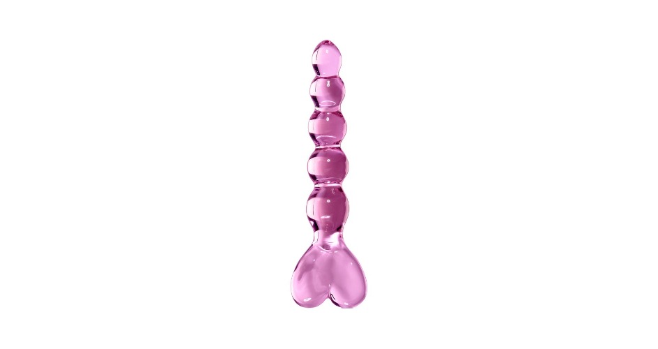Icicles No. 43 - Stilfuld og smuk hjerteformet glas dildo