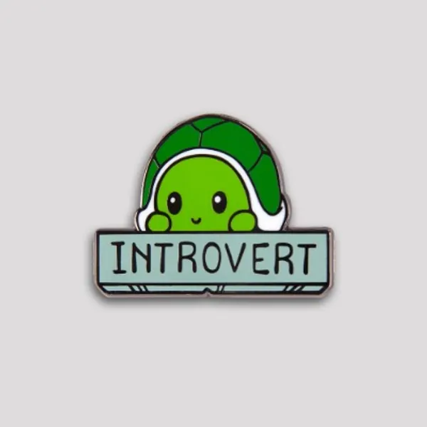 Introvert Pin | Funny, cute & nerdy pins