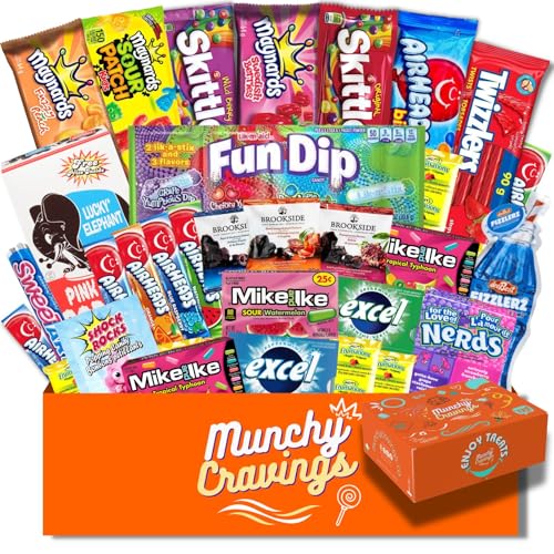 MunchyCravings Premium Candy Variety Box (40 count), For Adults, Teens and Kids, Great for Movie Nights, Halloween Candy, Gifts and Christmas Presents