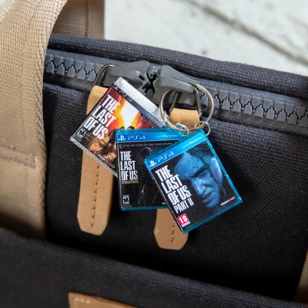 The Last of Us Keyrings -  Miniature PS3 & PS4 Keyrings