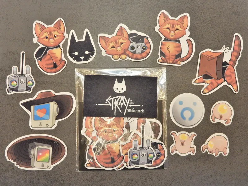 Stray Game Paper Sticker Pack