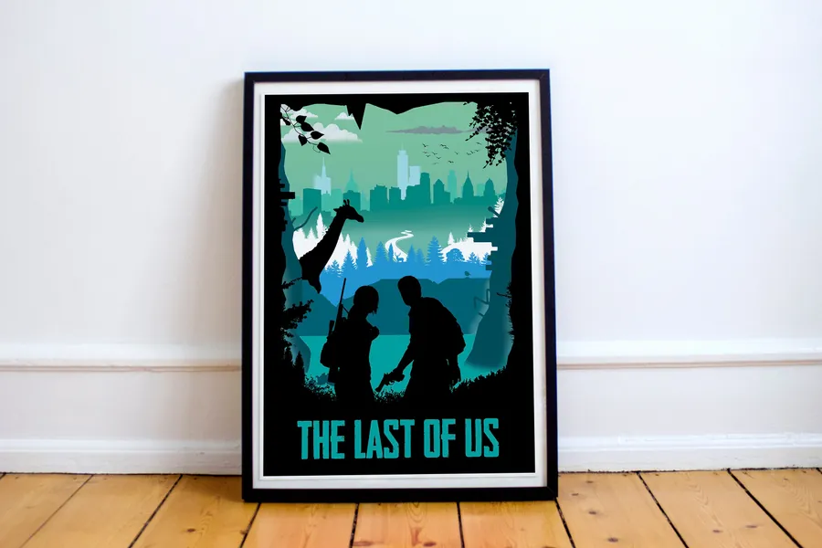 The Last of Us Game Art, Full Page, minimalist, poster, home decor, gaming print, wall art, video game art, computer game art