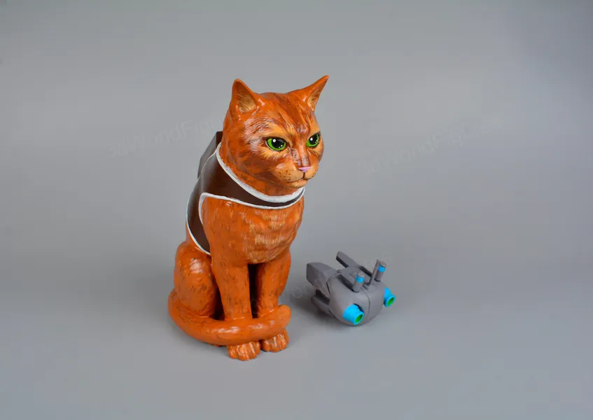 Stray figures cat  b-12 gaming decor led lamp play room decor cute halloween decor custom action figure sentimental gifts ginger cat Replica