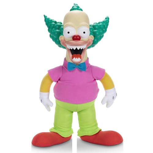 Disney The Simpsons Talking Krusty Doll Plush, 16-Inch Good and Evil Krusty Pull String Doll, from The Classic Treehouse of Horror III Episode