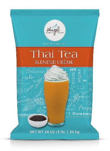 Angel Specialty Products | Thai Tea Blended Creme 3-Pound Powder Mix - Thai Tea 3 Pound (Pack of 1)