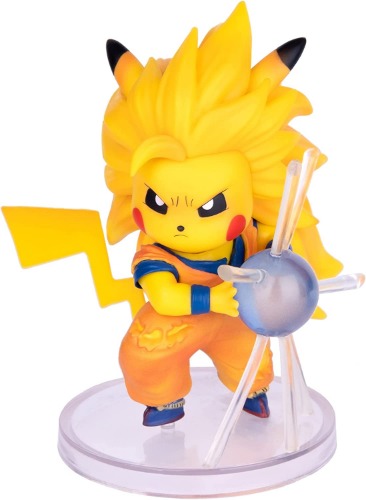LESESOBE Goku Figure Statues Figurine DBZ Super Saiyan ssj3 Collection Birthday Gifts PVC 4 Inch - goku ssj3