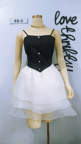 Cute Black and White Dress