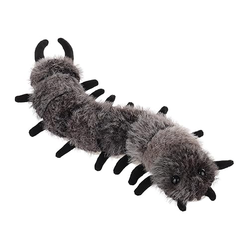 Apricot Lamb Toys Insect Plush Devil Centipede Stuffed Animal Soft Cuddly Perfect for Kids 11.8 Inches - Blavk