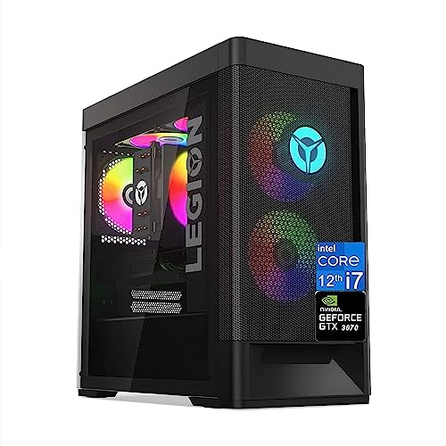 Lenovo 2023 Newest Legion 5i Tower Gaming Desktop, Intel Core i7 12700 up to 4.9GHz, NVIDIA GeForce RTX 3070 Graphics, 64GB DDR5 RAM, 1TB SSD, 1TB HDD, Wi-Fi 6, USB Optical Mouse, Windows 11 Pro - 64GB RAM | 1TB SSD | 1TB HDD