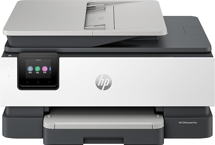 HP OfficeJet Pro 8135e Wireless All-in-One Color Inkjet Printer, Print, Scan, Copy, Fax, ADF, Duplex Printing, Best-for-Home Office, 3 Months of Ink Included (40Q35A) - New Version
