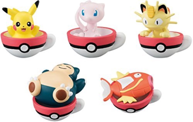Pocket Monsters Sun & Moon - Nyarth - Pokemon Tea Cup Time Mascot 2 (Bandai) - Brand New