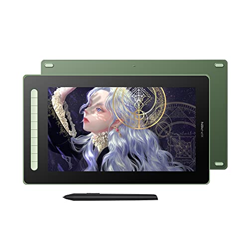 XPPen Artist 16 2nd Graphics Drawing Tablet with Screen Full-Laminated Tilt Battery-Free Stylus 10 Shortcut Keys, Compatible with Windows, Mac, Linux, Chromebook and Android 15.4 inch Pen Display - 15.4 inch - Green