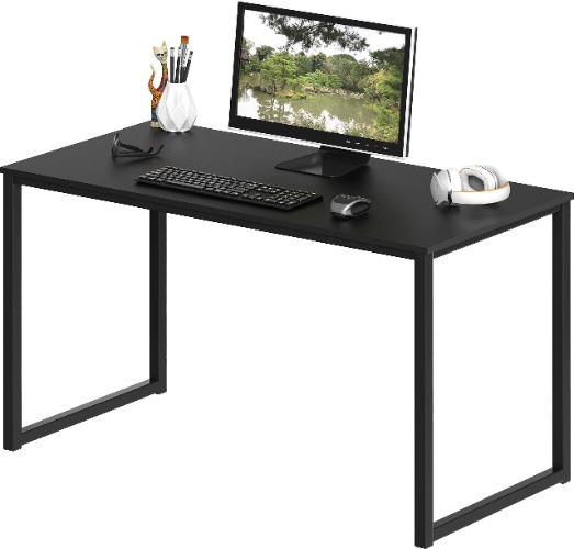 SHW Desk Home Office 40-Inch Computer Table, Black - 40-Inch Black