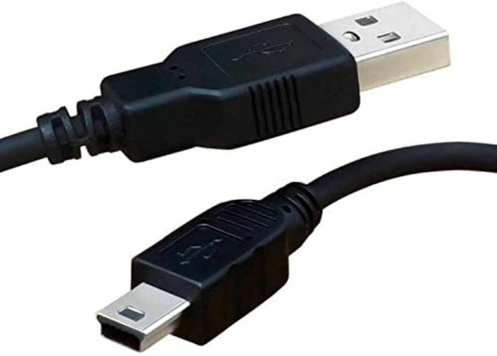 LILMACC USB 2.0 A Male to Mini B 5-Pin Charging Cable Lead — Game Console/Controller PS3, Dash Cam, Digital Cameras, GoPro, SatNav, GPS, MP3 Players (3M) - 3M