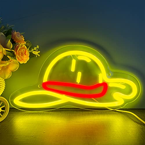Straw Hat Neon Sign
